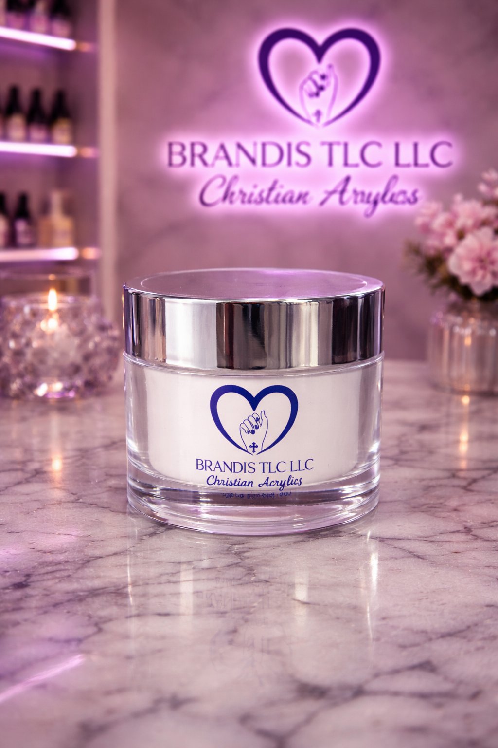 Highly Favored (cover white) Christian Acrylic Powder