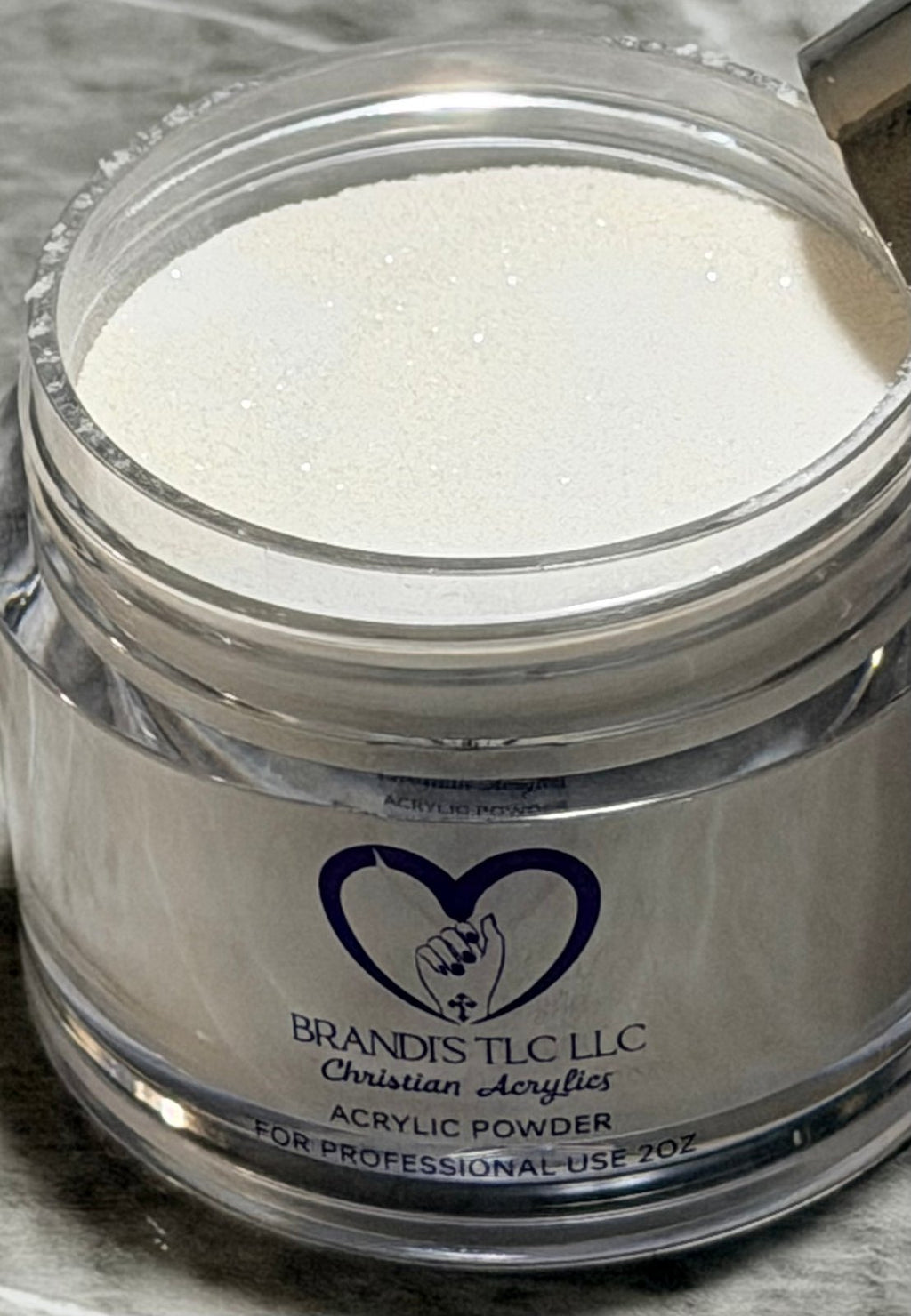 Kim’s Confession of Faith (white shimmer)  Dip Powder