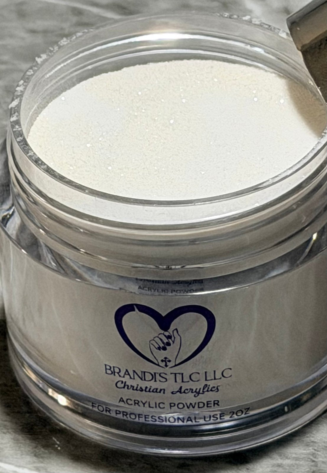 Kim’s Confession of Faith (white shimmer)  Dip Powder